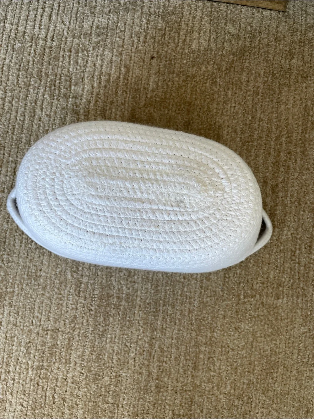 White Woven Cotton Storage Basket - Home Accents